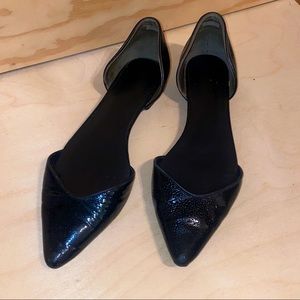 3.1 Phillip Lim textured full leather d’orsay flats